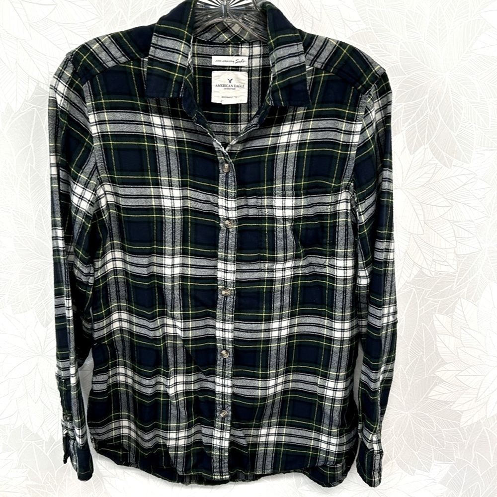 American Eagle Flannel Boyfriend Fit